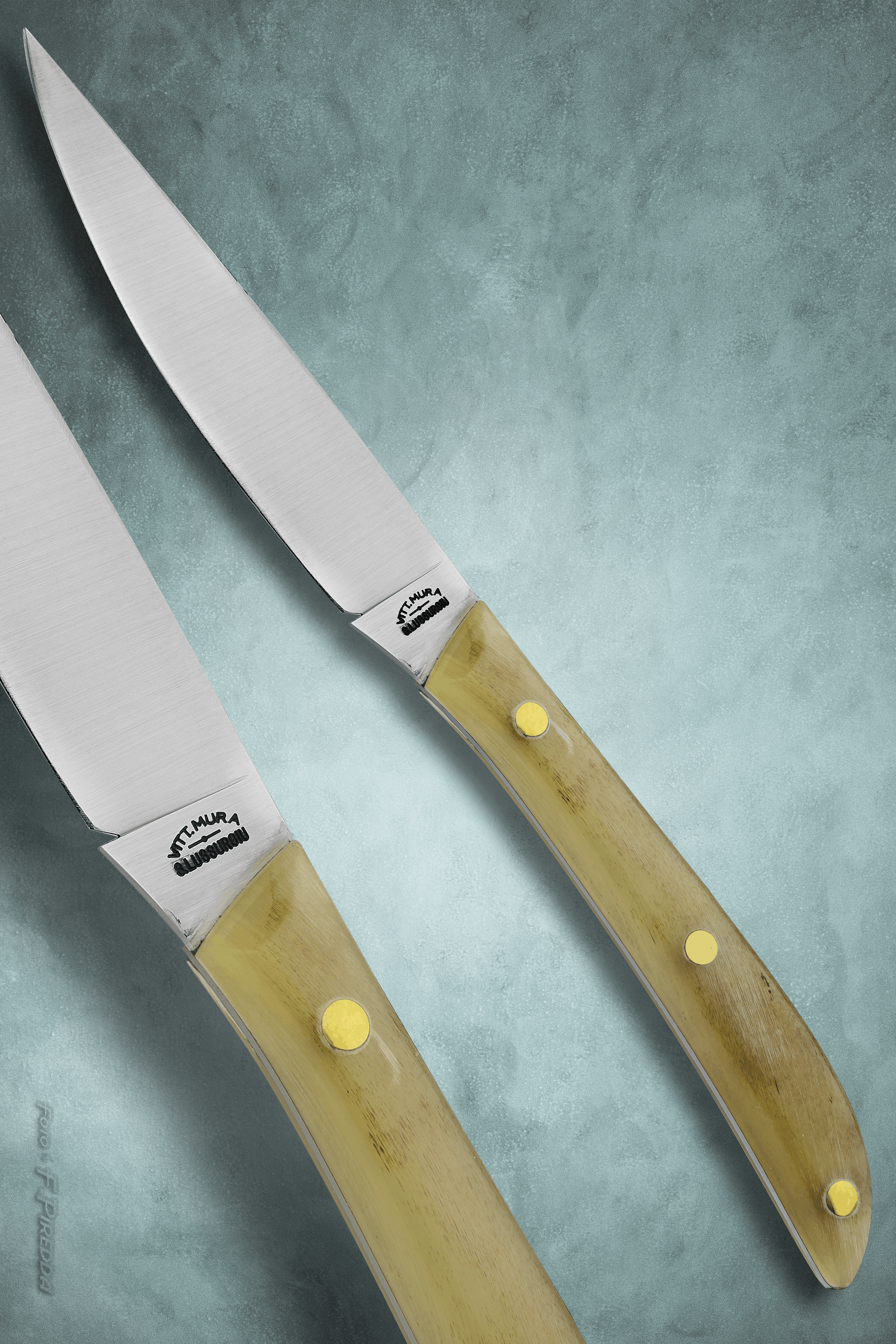 Ceppo 6 coltelli da tavola Montone